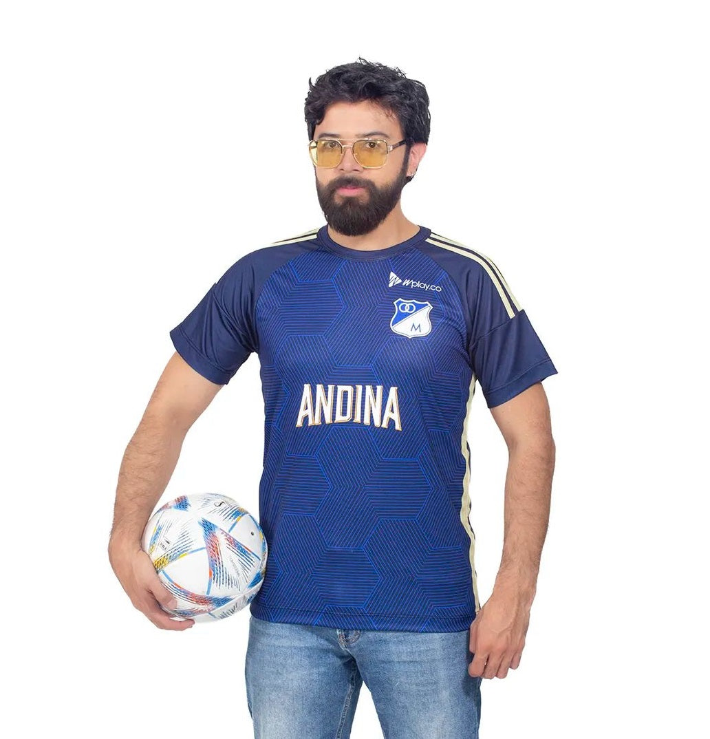 Camiseta Masculina MILLONARIOS FC - 50% de descuento en la segunda unidad!