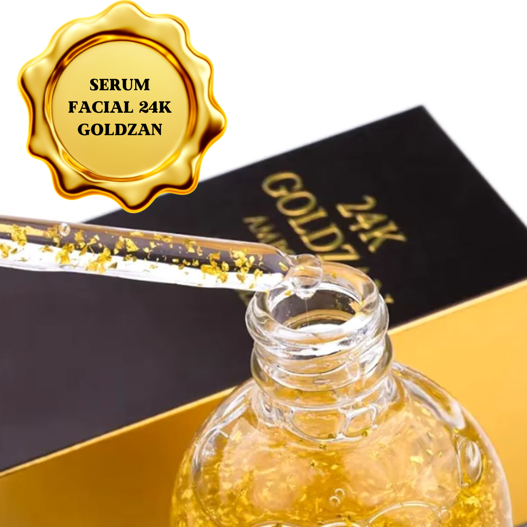 COMBO ANTIEDAD 24K: Sérum Facial Goldzan + Jeringa Bioaqua