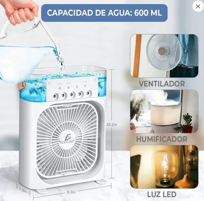 Aire Acondicionado Humificador Portátil 3 En 1
